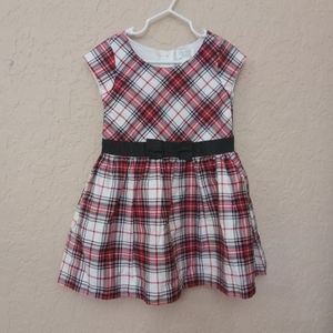 The Children's Place Plaid dress size 3t red black and white
